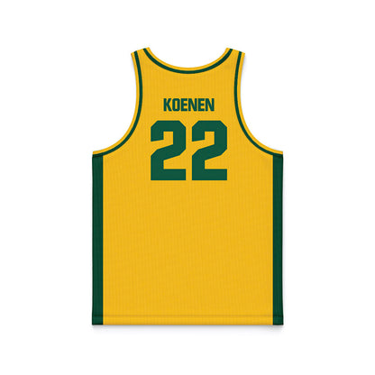 NDSU - NCAA Women's Basketball : Avery Koenen - Yellow Basketball Jersey-1