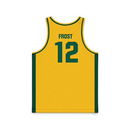NDSU - NCAA Women's Basketball : Marisa Frost - Yellow Basketball Jersey-1