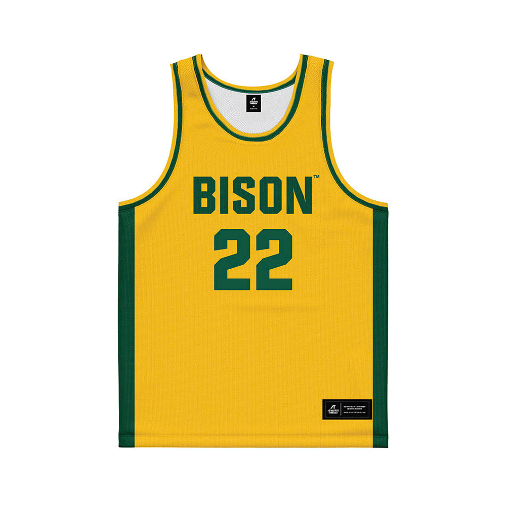 NDSU - NCAA Women's Basketball : Avery Koenen - Yellow Basketball Jersey-0