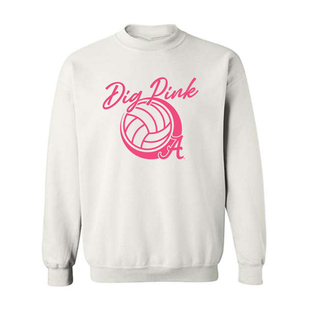 Alabama - NCAA Women's Volleyball : Breast Cancer Crewneck Sweatshirt-0