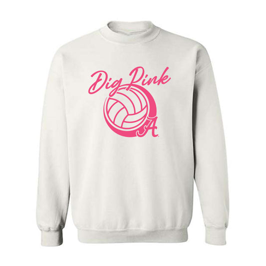 Alabama - NCAA Women's Volleyball : Breast Cancer Crewneck Sweatshirt-0