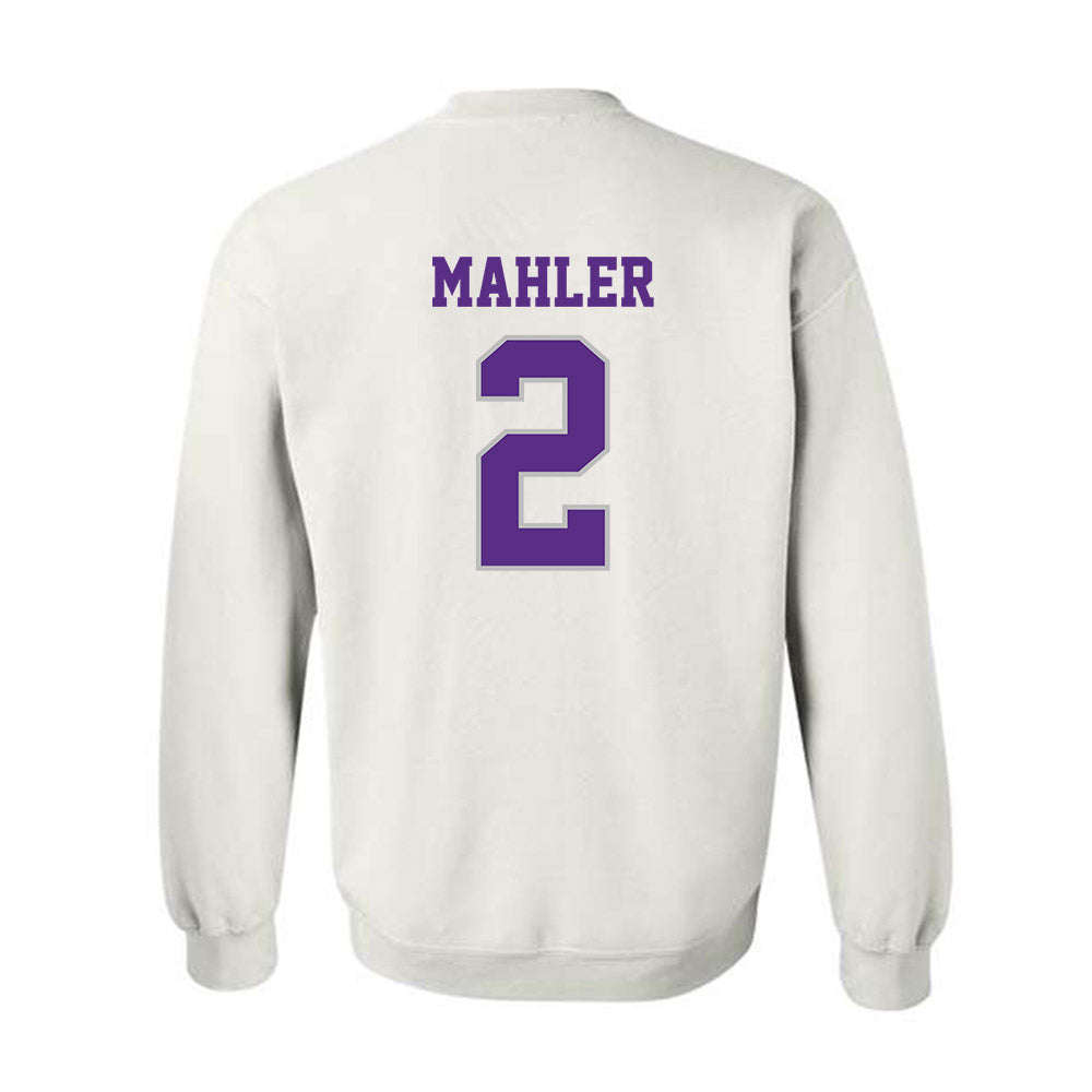 Stonehill - NCAA Men's Ice Hockey : Adam Mahler - Classic Shersey Crewneck Sweatshirt-1
