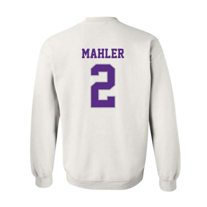Stonehill - NCAA Men's Ice Hockey : Adam Mahler - Classic Shersey Crewneck Sweatshirt-1