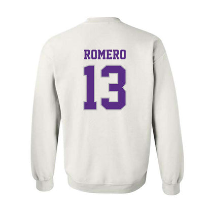 Stonehill - NCAA Baseball : Armanis Romero - Classic Shersey Crewneck Sweatshirt-1