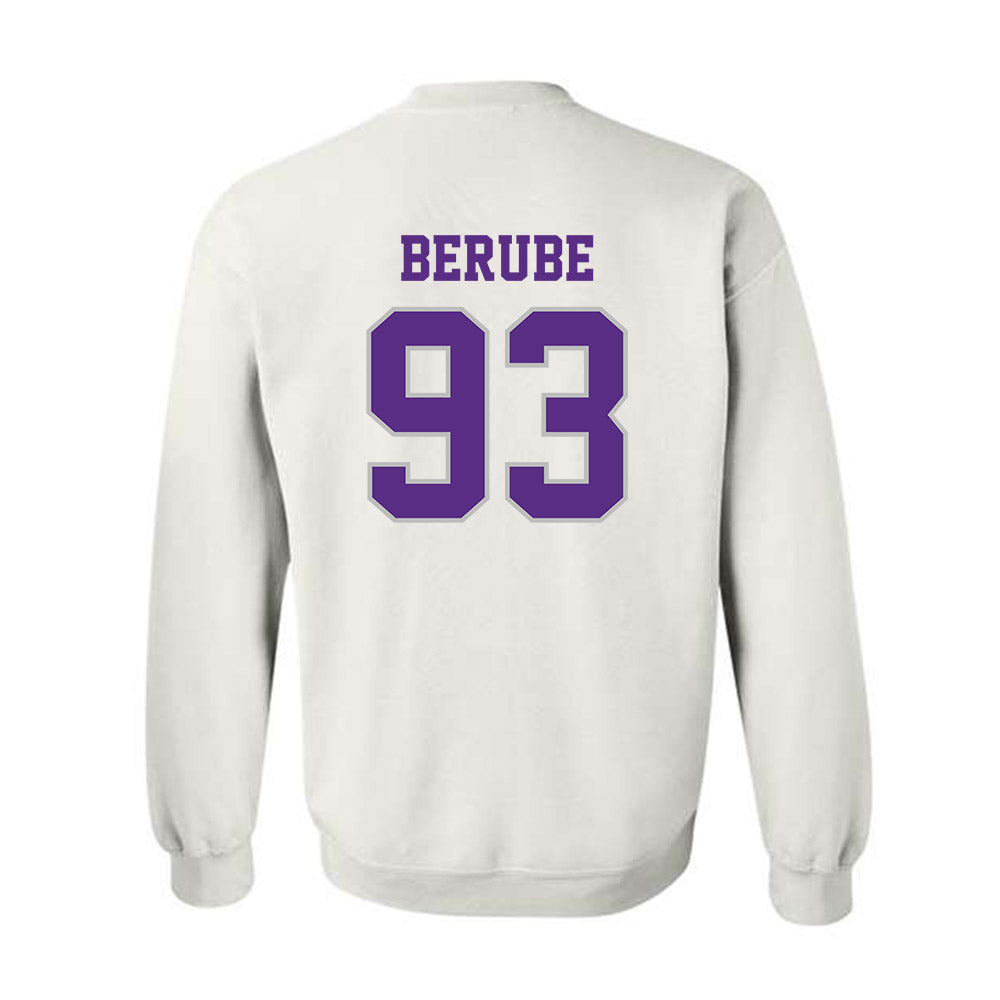 Stonehill - NCAA Football : Brenden Berube - Classic Shersey Crewneck Sweatshirt-1