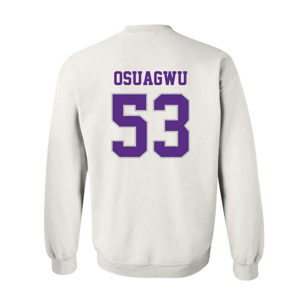 Stonehill - NCAA Football : Joshua Osuagwu - Classic Shersey Crewneck Sweatshirt-1