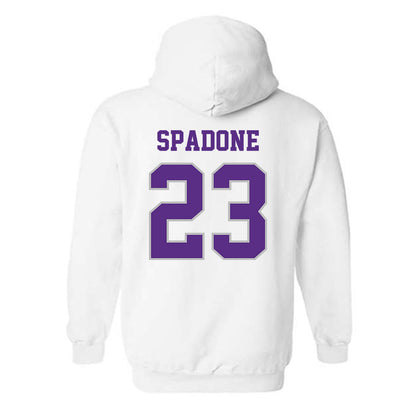 Stonehill - NCAA Women's Ice Hockey : Seina Spadone - Classic Shersey Hooded Sweatshirt-1