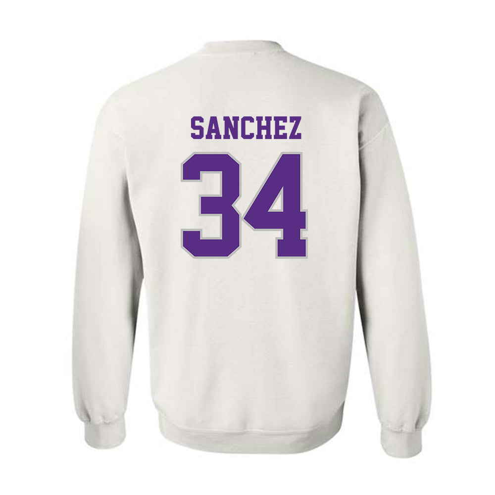 Stonehill - NCAA Football : Andrew Sanchez - Classic Shersey Crewneck Sweatshirt-1