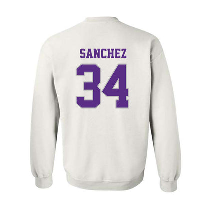 Stonehill - NCAA Football : Andrew Sanchez - Classic Shersey Crewneck Sweatshirt-1