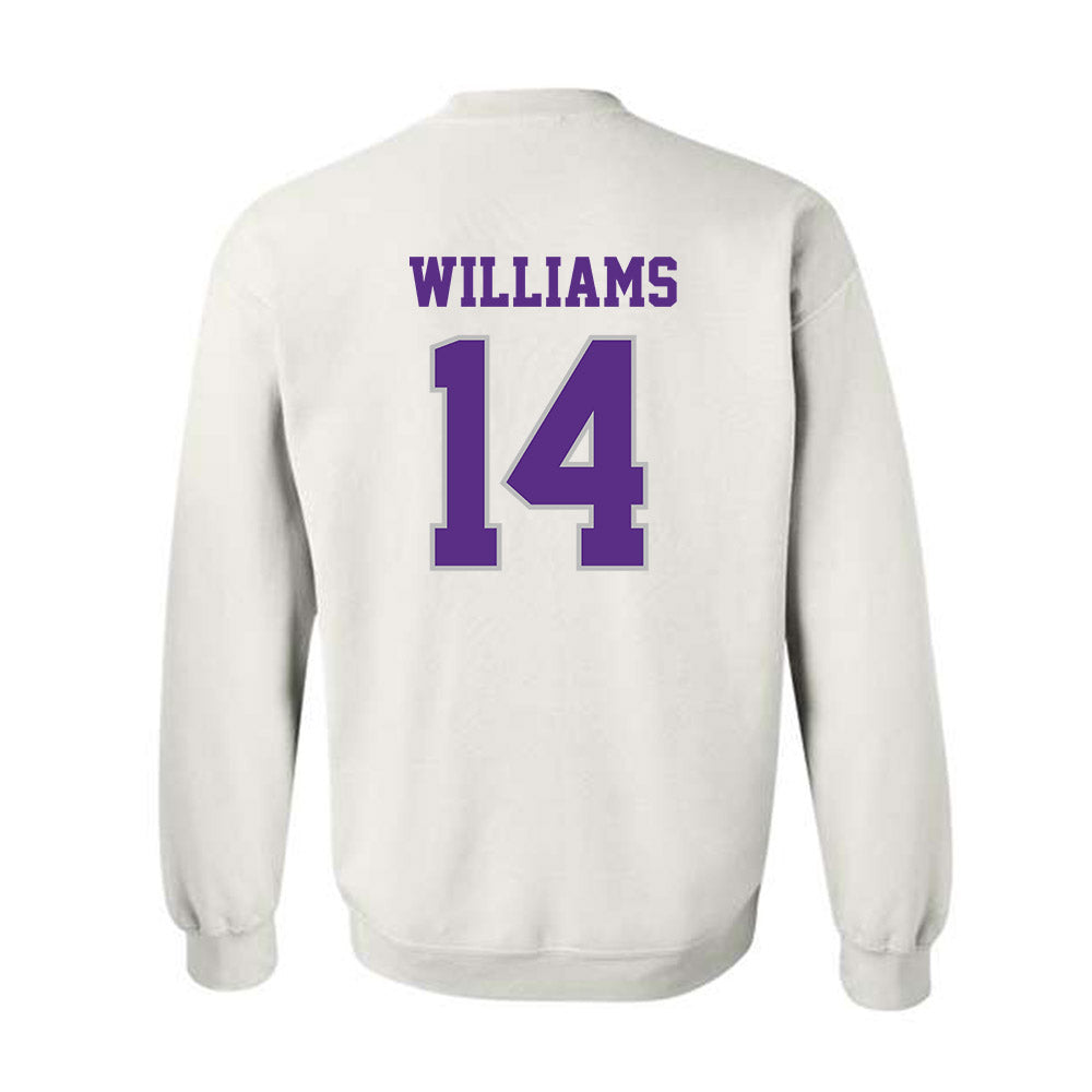 Stonehill - NCAA Football : Jahnez Williams - Classic Shersey Crewneck Sweatshirt-1