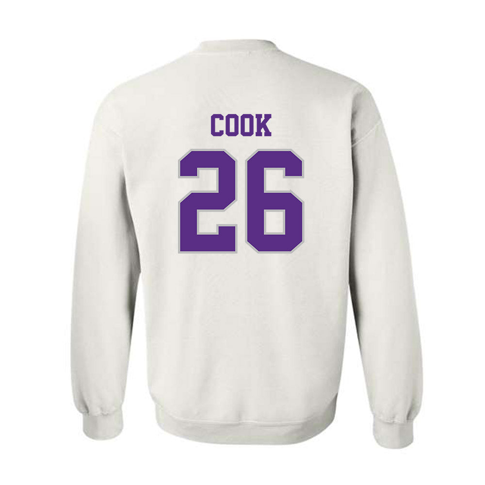 Stonehill - NCAA Baseball : Alex Cook - Classic Shersey Crewneck Sweatshirt-1