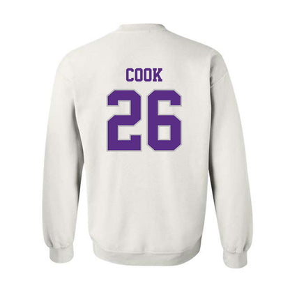 Stonehill - NCAA Baseball : Alex Cook - Classic Shersey Crewneck Sweatshirt-1