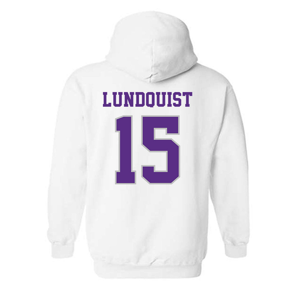 Stonehill - NCAA Baseball : Nick Lundquist - Classic Shersey Hooded Sweatshirt-1