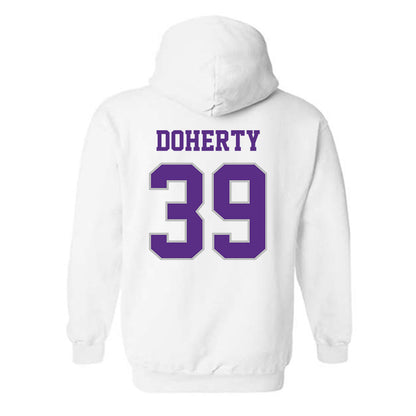 Stonehill - NCAA Men's Soccer : Killian Doherty - Classic Shersey Hooded Sweatshirt-1