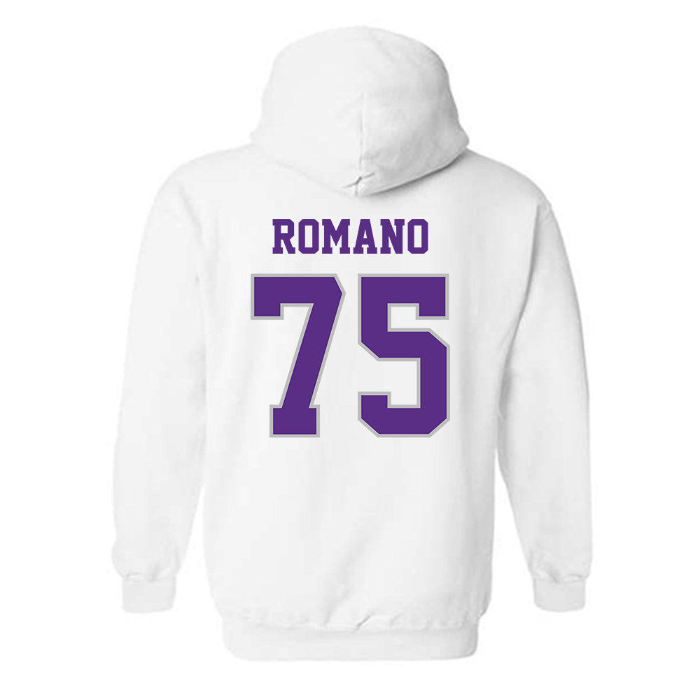 Stonehill - NCAA Football : Evan Romano - Classic Shersey Hooded Sweatshirt-1