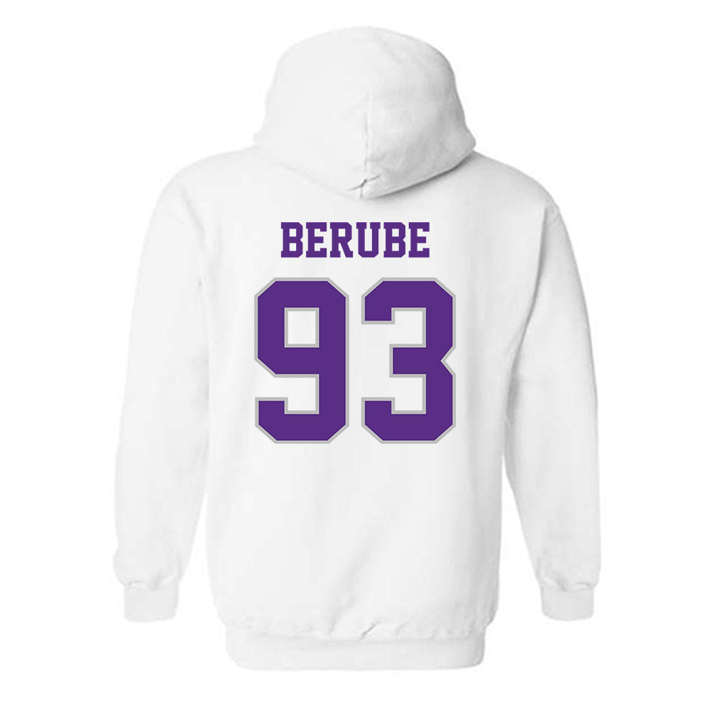 Stonehill - NCAA Football : Brenden Berube - Classic Shersey Hooded Sweatshirt-1