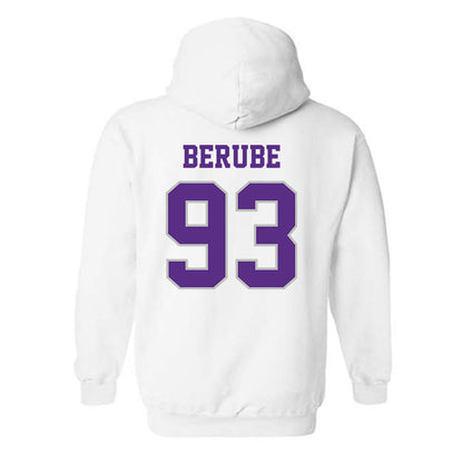 Stonehill - NCAA Football : Brenden Berube - Classic Shersey Hooded Sweatshirt-1