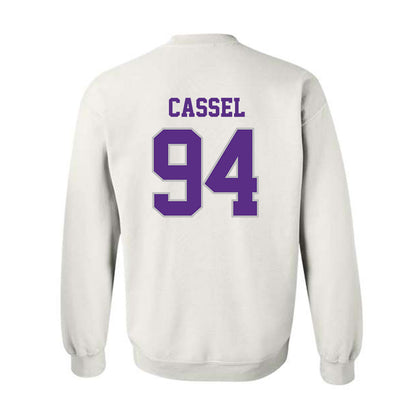 Stonehill - NCAA Football : Marcus Cassel - Classic Shersey Crewneck Sweatshirt-1