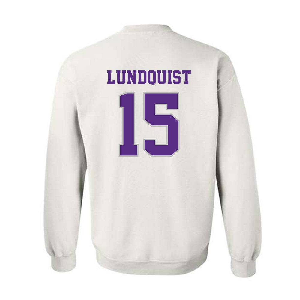Stonehill - NCAA Baseball : Nick Lundquist - Classic Shersey Crewneck Sweatshirt-1