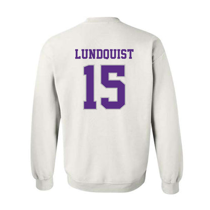 Stonehill - NCAA Baseball : Nick Lundquist - Classic Shersey Crewneck Sweatshirt-1