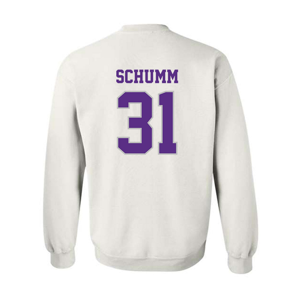 Stonehill - NCAA Women's Ice Hockey : Nicole Schumm - Classic Shersey Crewneck Sweatshirt-1