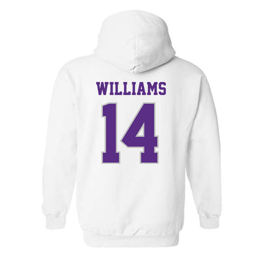 Stonehill - NCAA Football : Jahnez Williams - Classic Shersey Hooded Sweatshirt-1