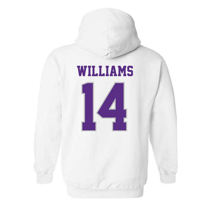 Stonehill - NCAA Football : Jahnez Williams - Classic Shersey Hooded Sweatshirt-1
