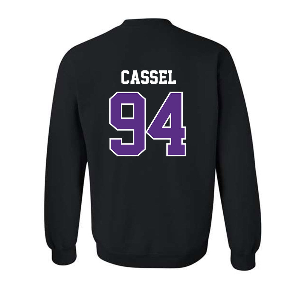Stonehill - NCAA Football : Marcus Cassel - Classic Shersey Crewneck Sweatshirt-1