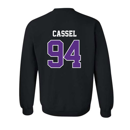 Stonehill - NCAA Football : Marcus Cassel - Classic Shersey Crewneck Sweatshirt-1