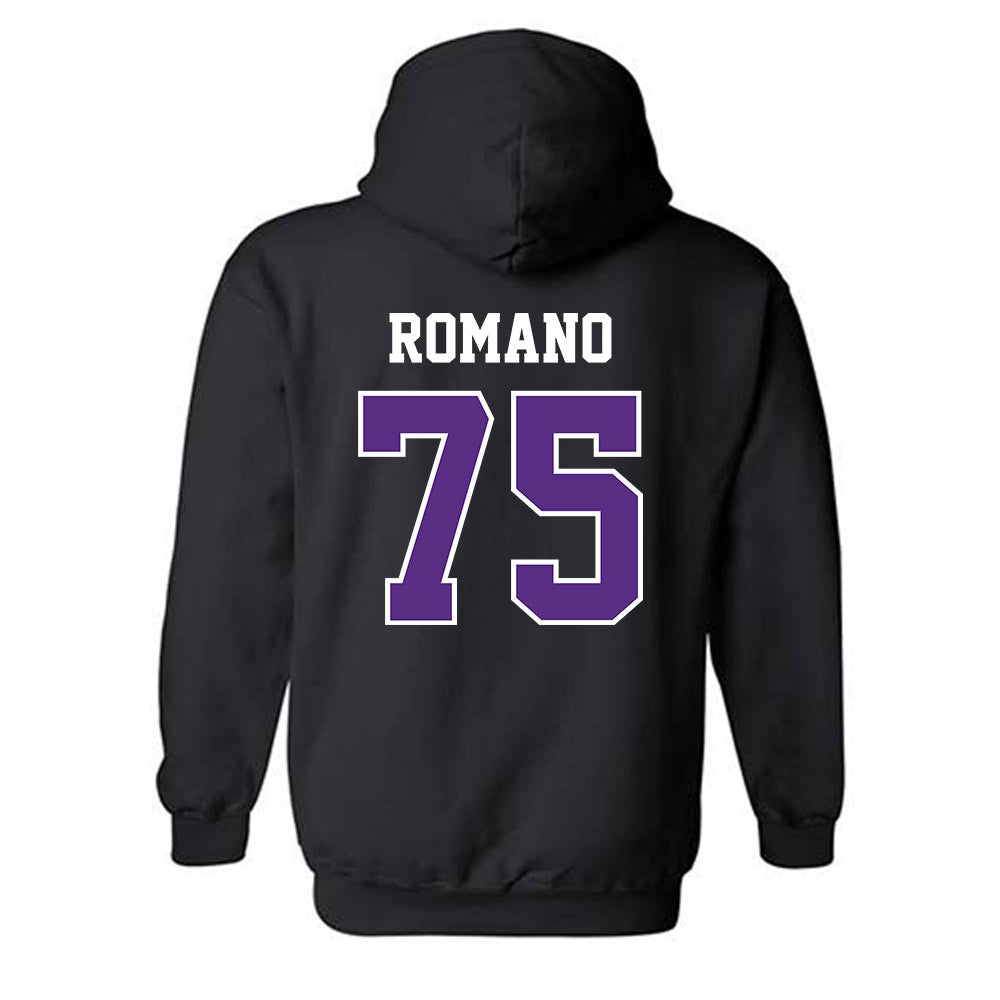 Stonehill - NCAA Football : Evan Romano - Classic Shersey Hooded Sweatshirt-1