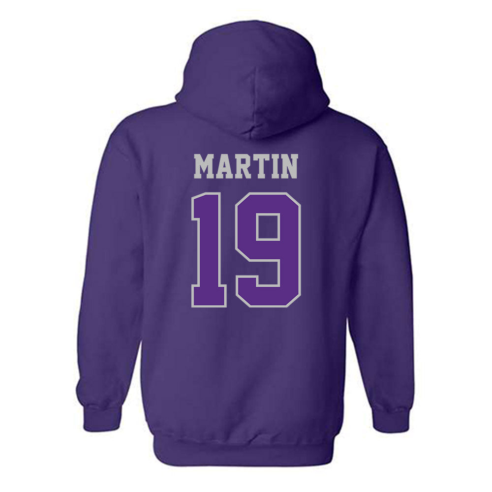 Stonehill - NCAA Baseball : Adam Martin - Classic Shersey Hooded Sweatshirt-1