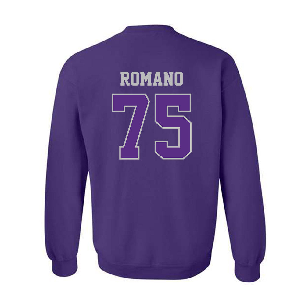 Stonehill - NCAA Football : Evan Romano - Classic Shersey Crewneck Sweatshirt-1