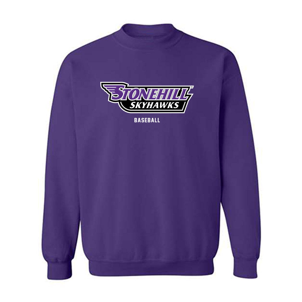 Stonehill - NCAA Baseball : Jamison Howland - Classic Shersey Crewneck Sweatshirt-0