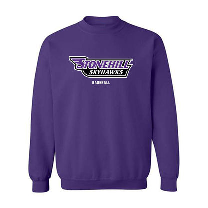 Stonehill - NCAA Baseball : Jamison Howland - Classic Shersey Crewneck Sweatshirt-0