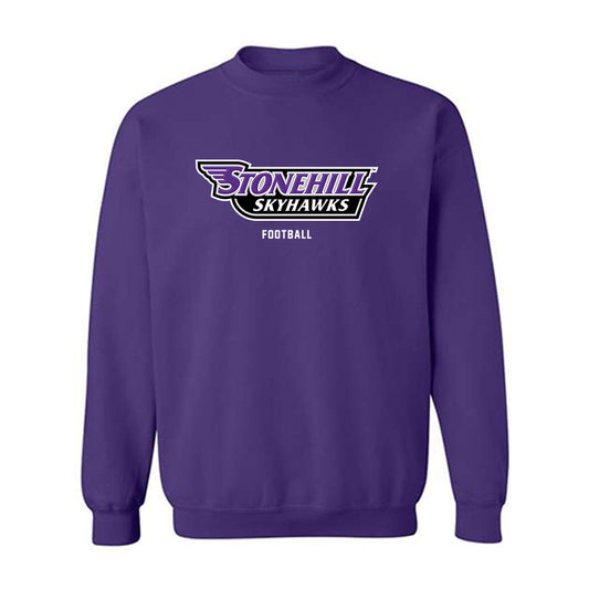 Stonehill - NCAA Football : George Nelson - Classic Shersey Crewneck Sweatshirt-0