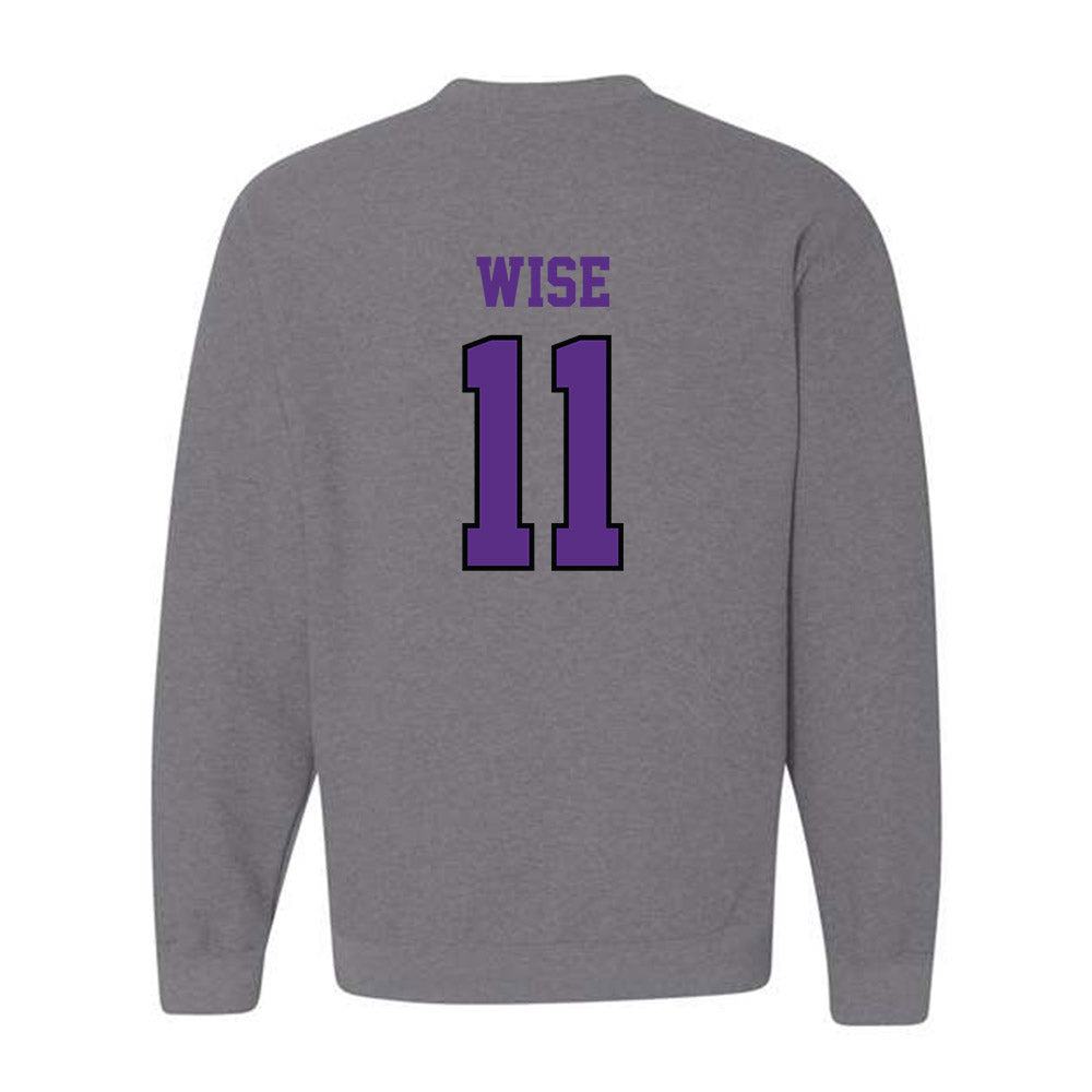 Stonehill - NCAA Women's Ice Hockey : Peyton Wise - Classic Shersey Crewneck Sweatshirt-1