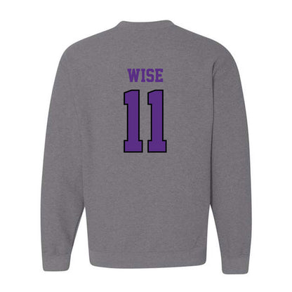 Stonehill - NCAA Women's Ice Hockey : Peyton Wise - Classic Shersey Crewneck Sweatshirt-1