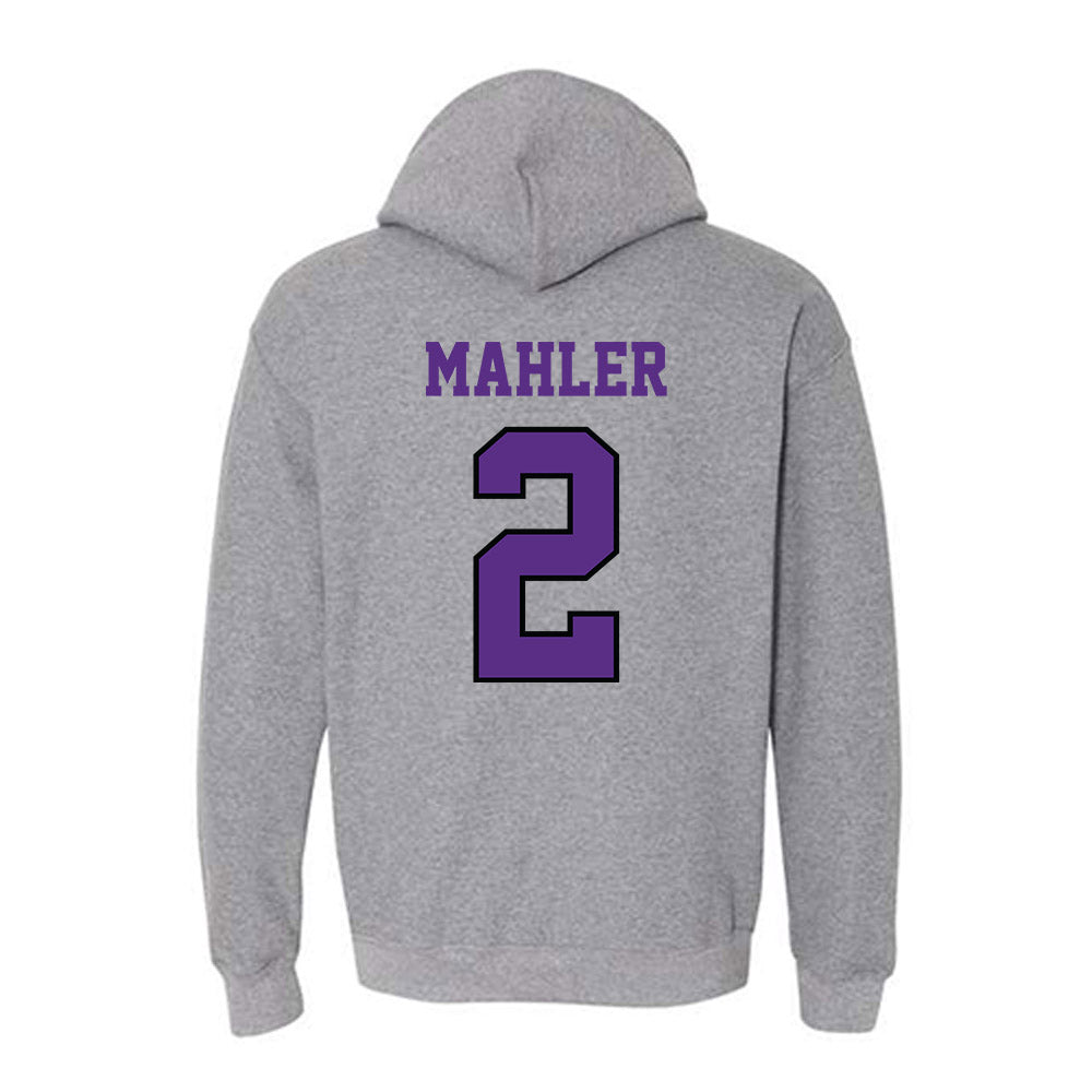 Stonehill - NCAA Men's Ice Hockey : Adam Mahler - Classic Shersey Hooded Sweatshirt-1