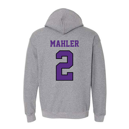 Stonehill - NCAA Men's Ice Hockey : Adam Mahler - Classic Shersey Hooded Sweatshirt-1