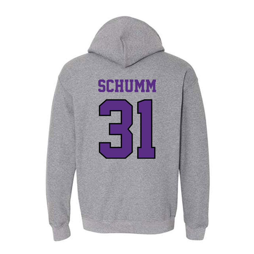 Stonehill - NCAA Women's Ice Hockey : Nicole Schumm - Classic Shersey Hooded Sweatshirt-1