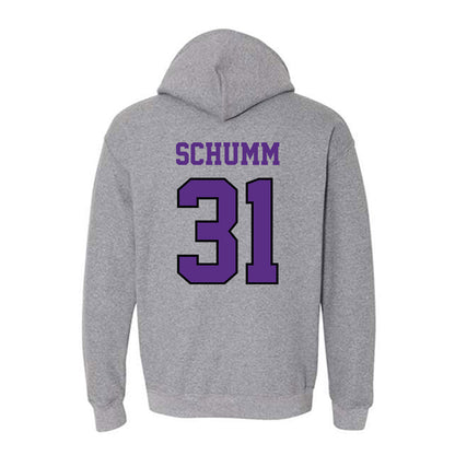 Stonehill - NCAA Women's Ice Hockey : Nicole Schumm - Classic Shersey Hooded Sweatshirt-1