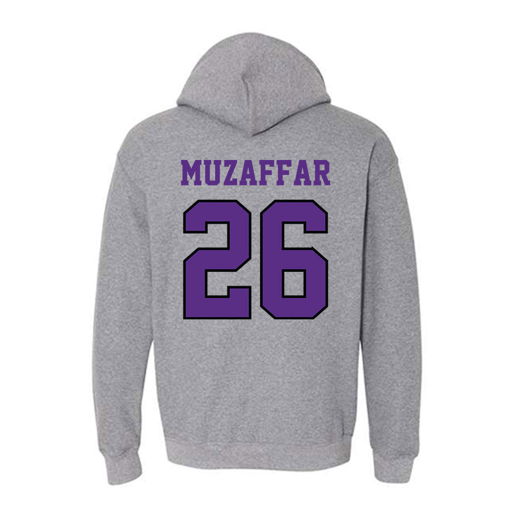 Stonehill - NCAA Men's Soccer : Amman Muzaffar - Classic Shersey Hooded Sweatshirt-1