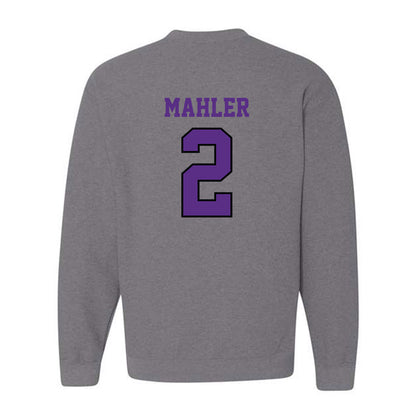 Stonehill - NCAA Men's Ice Hockey : Adam Mahler - Classic Shersey Crewneck Sweatshirt-1