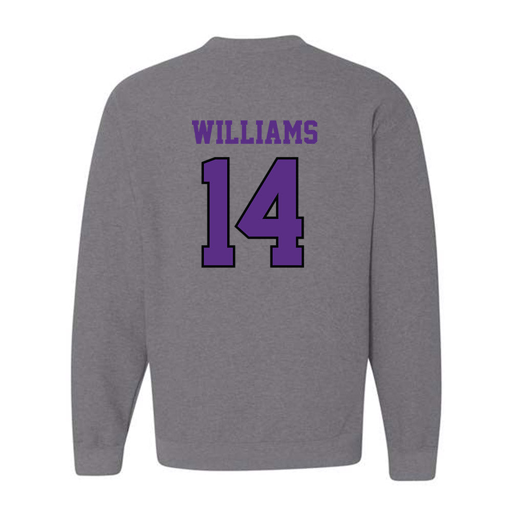 Stonehill - NCAA Football : Jahnez Williams - Classic Shersey Crewneck Sweatshirt-1