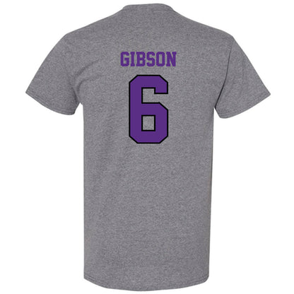 Stonehill - NCAA Men's Ice Hockey : Justin Gibson - Classic Shersey T-Shirt-1