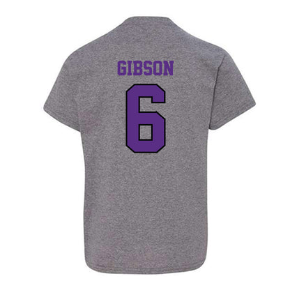 Stonehill - NCAA Men's Ice Hockey : Justin Gibson - Classic Shersey Youth T-Shirt-1