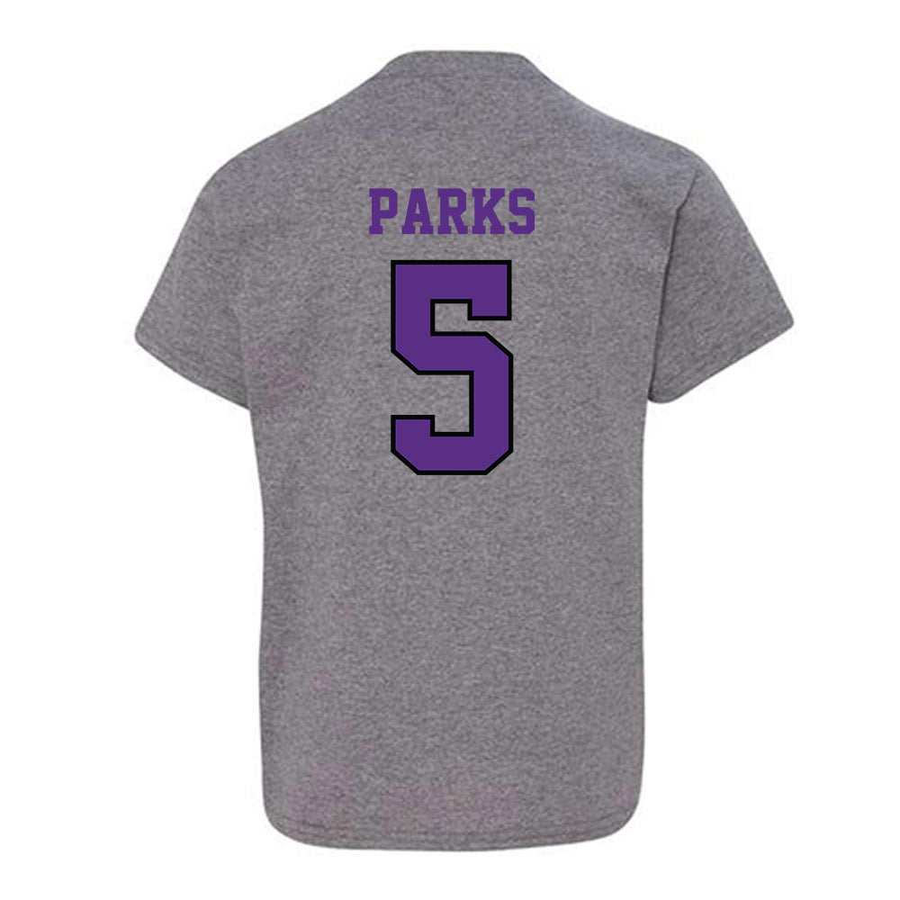 Stonehill - NCAA Baseball : Sam Parks - Classic Shersey Youth T-Shirt-1