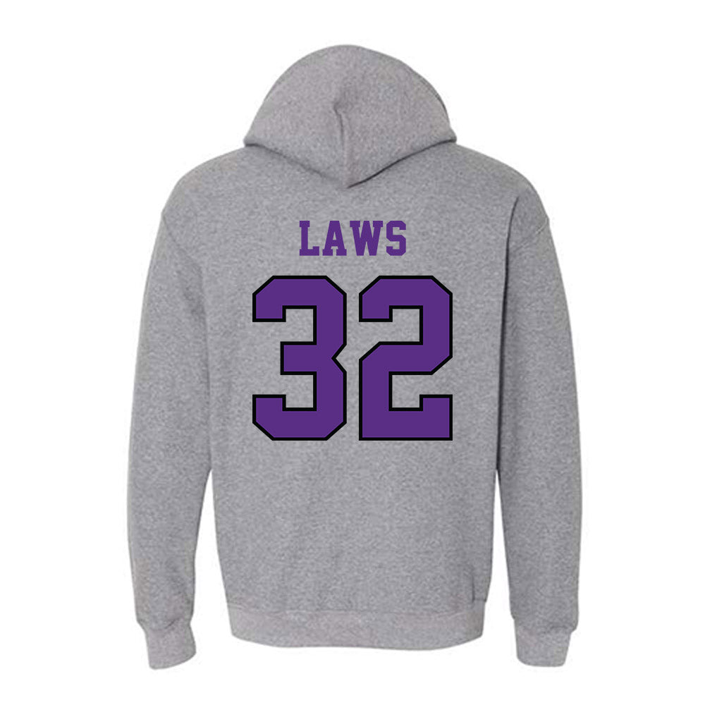 Stonehill - NCAA Football : Langdon Laws - Classic Shersey Hooded Sweatshirt-1