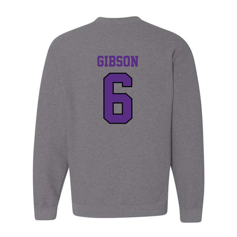 Stonehill - NCAA Men's Ice Hockey : Justin Gibson - Classic Shersey Crewneck Sweatshirt-1