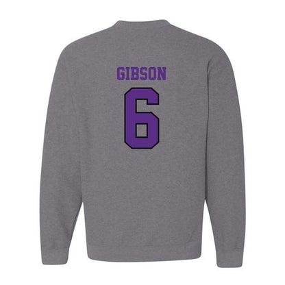 Stonehill - NCAA Men's Ice Hockey : Justin Gibson - Classic Shersey Crewneck Sweatshirt-1